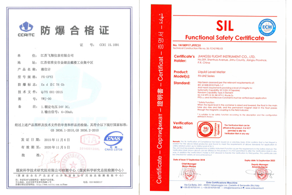 液位计防爆合格证-SLI
